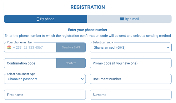 How to register by phone at 1xBet Registration By Phone