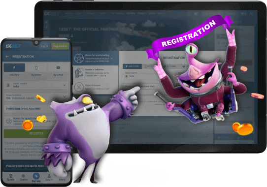 Create an account with 1xBet in Ghana